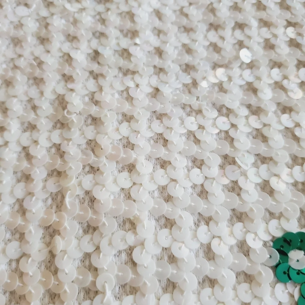 7310 * Algy Vintage Sequin Majorette Leotard Green White 1960s Size Unknown - Picture 9 of 11